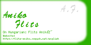 aniko flits business card